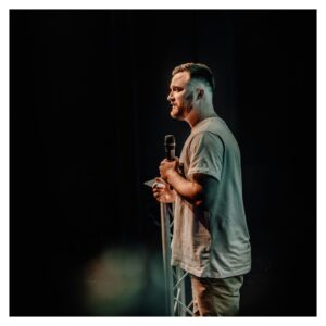 man speaking