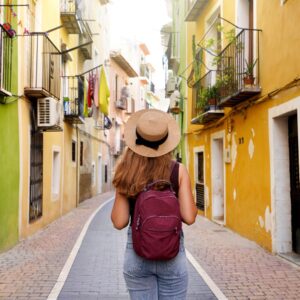 woman traveling