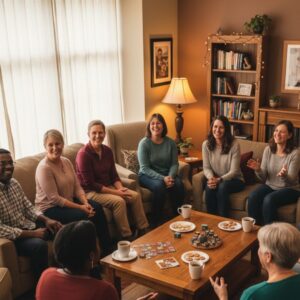 Group of people gathered