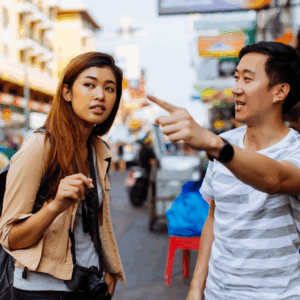 Getting directions in another country